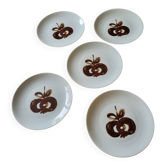 5 Bavaria plates from 1970, Winterling
