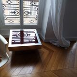 Annees 70 carree coffee table