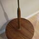 60s walnut and brass tripod lamp