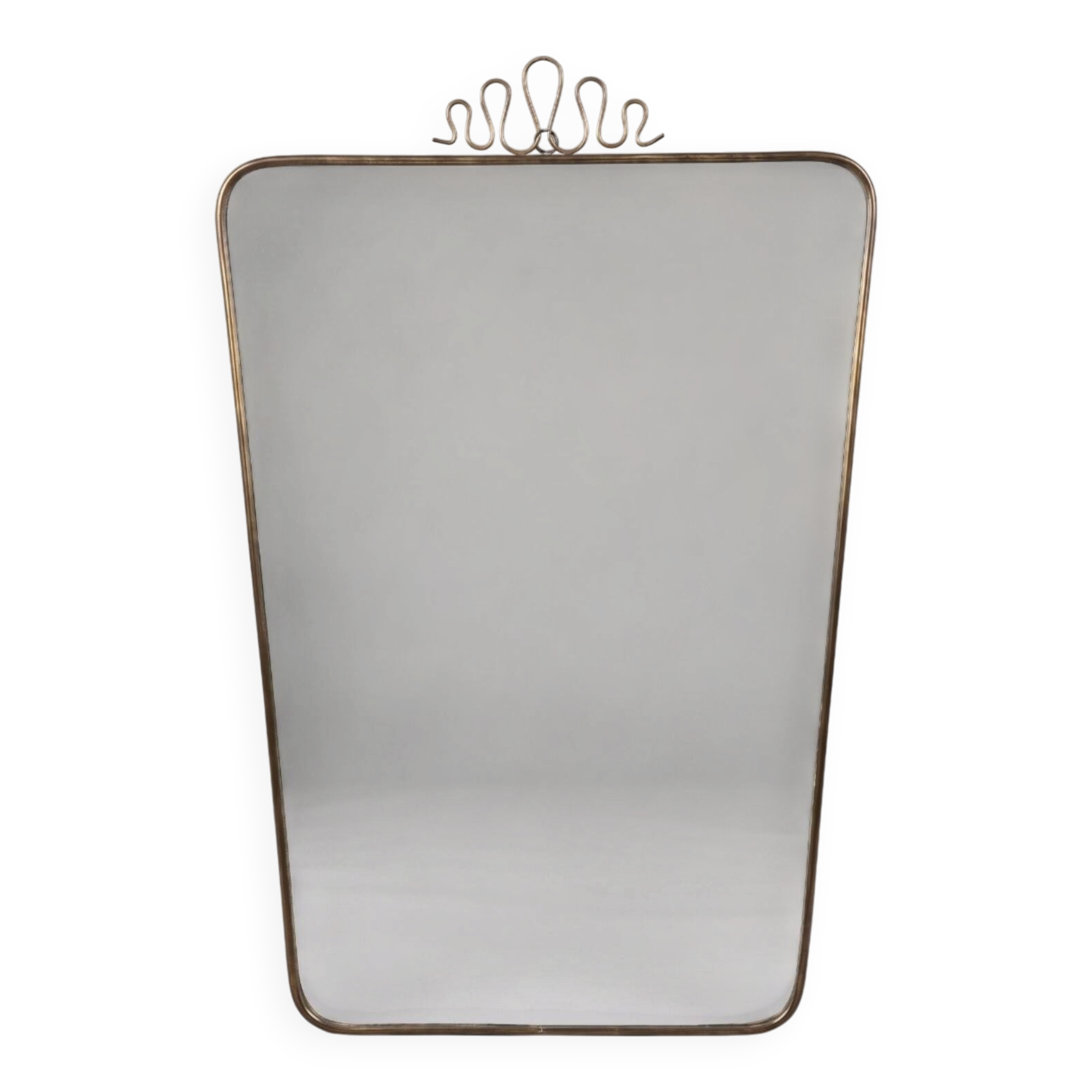 Gio Ponti, brass style / wall mirror 50'