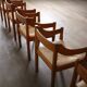 5 chaises Carimate par Vico Magistretti, Italie 1960