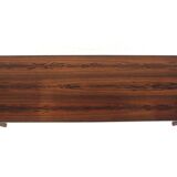 Minimalist rosewood bench, Sweden, 1960