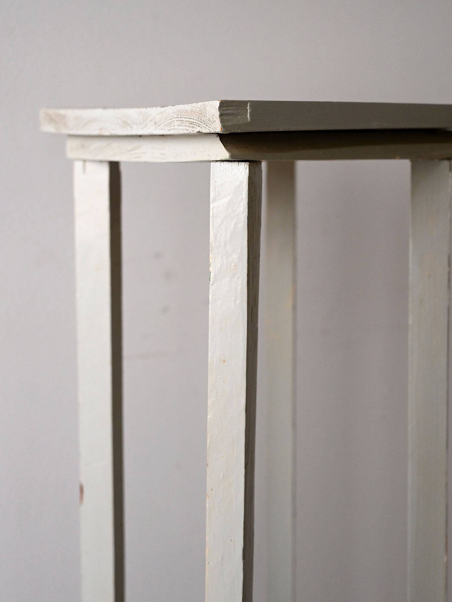 Vintage Swedish Painted Wood Pedestal