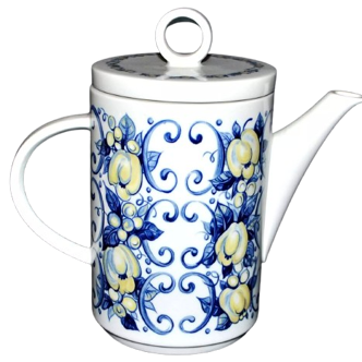 Vintage cadiz porcelain coffee and tea maker villeroy & boch design 1970s