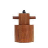 Danish teak pepper mill / crusher with high-quality Peugeot grinding mechanism / 1960s / Mid-Century Modern design