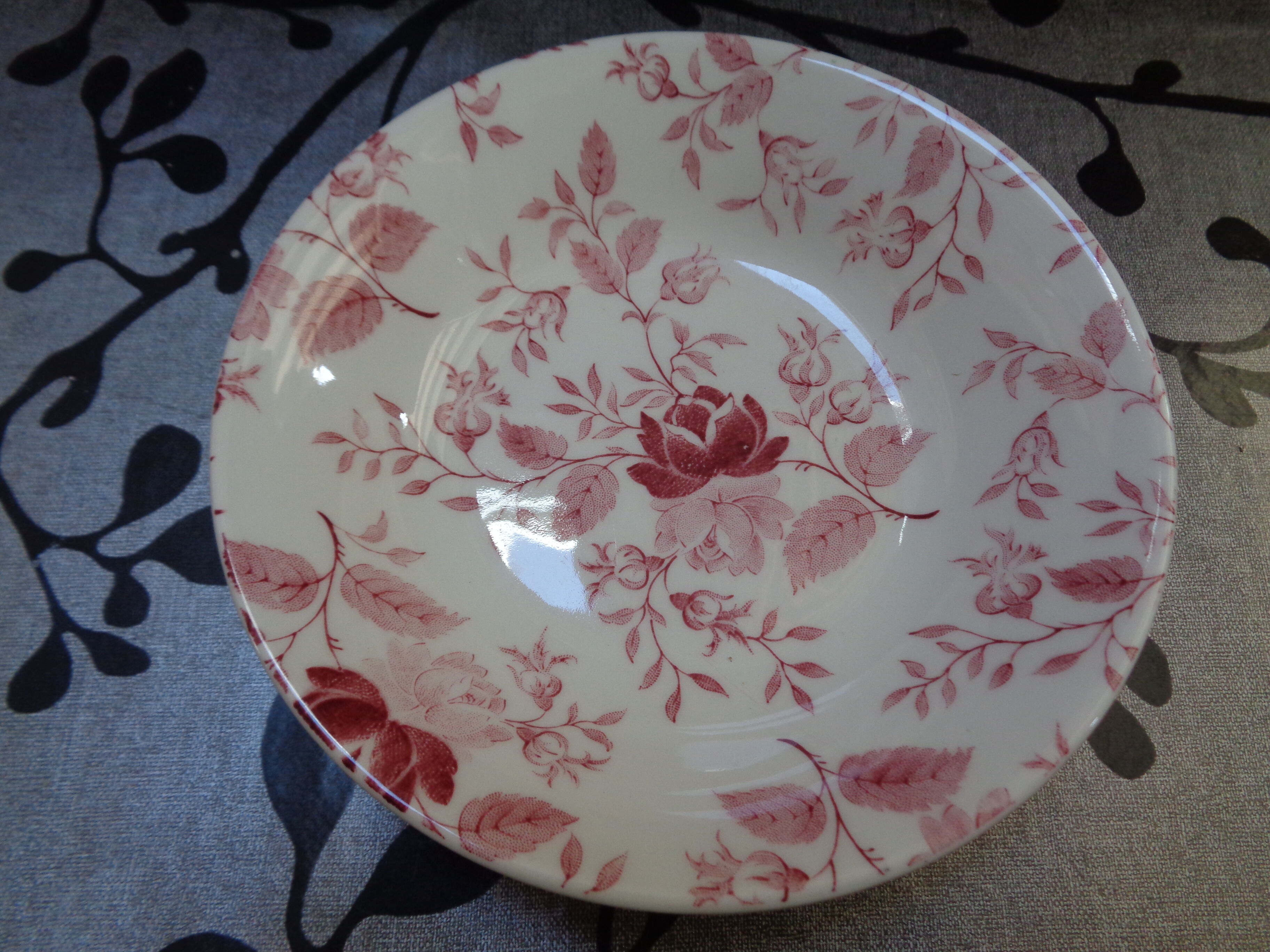 Raviers et assiette England Ironstone Made in England
