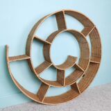 Rattan spiral shelf