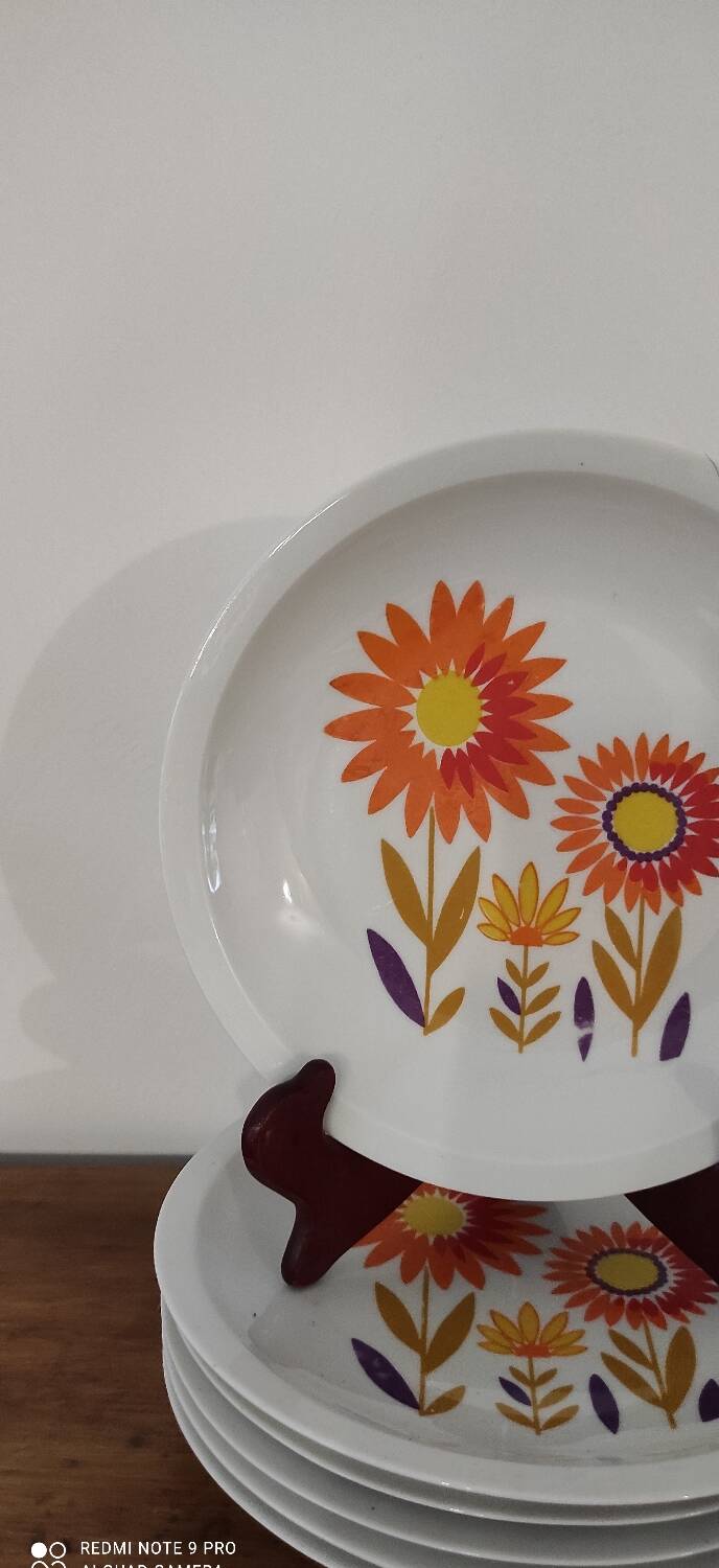 Set of Vintage Sologne flat plates