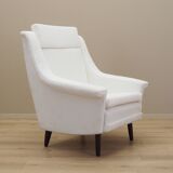 White armchair, Danish design, 1970s, production: Denmark