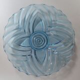 Coloured glass dish Manage blue