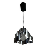 70s chrome spiral pendant light