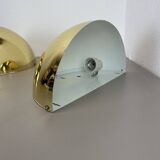 Set of 2 Brass Sciolari Style Wall Light Sconces Bankamp Leuchten, Germany, 1980