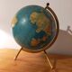 Vintage globe maps taride brass support 60s