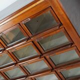Vintage Dutch Hardwood Haberdashery Shop Cabinet, 1930s
