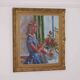 Original Swedish oil on canvas – “Woman with Flowers” by Bendt Lauritzen – signed, framed 82 × 72 cm (32.3" × 28.3")