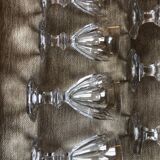Set of 7 baccarat glasses, Harcourt model