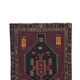 Vintage Turkish hallway carpet 190x570 cm