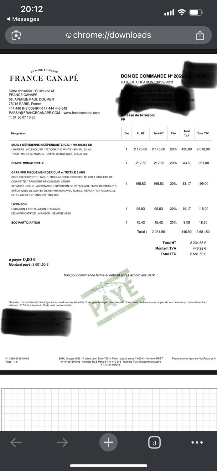 Ecru chaise longue sofa