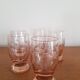 Set of 5 pink glasses