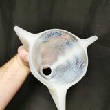 Petitot art deco chandelier, opalescent glass