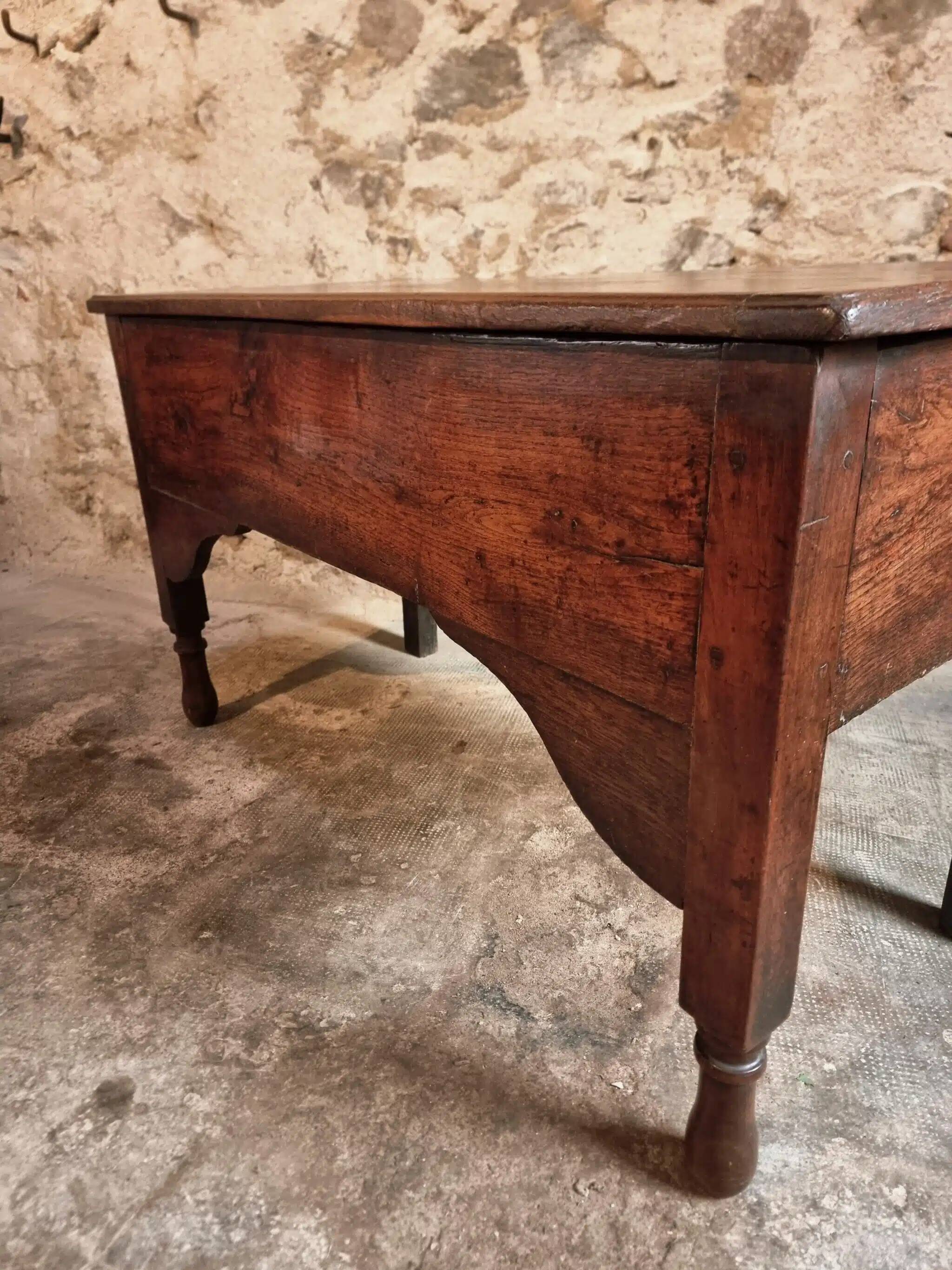 Antique French kneading table, 19th century