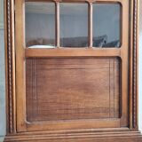 Antique Parisian glass cabinet - bonnet-maker type