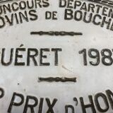 Plaque Competition Agricultural Guéret 1987