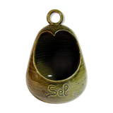 Sandstone salt pot with ring