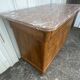 Commode Louis-Philippe en ronce de noyer avec marbre rosé – XIXe siècle