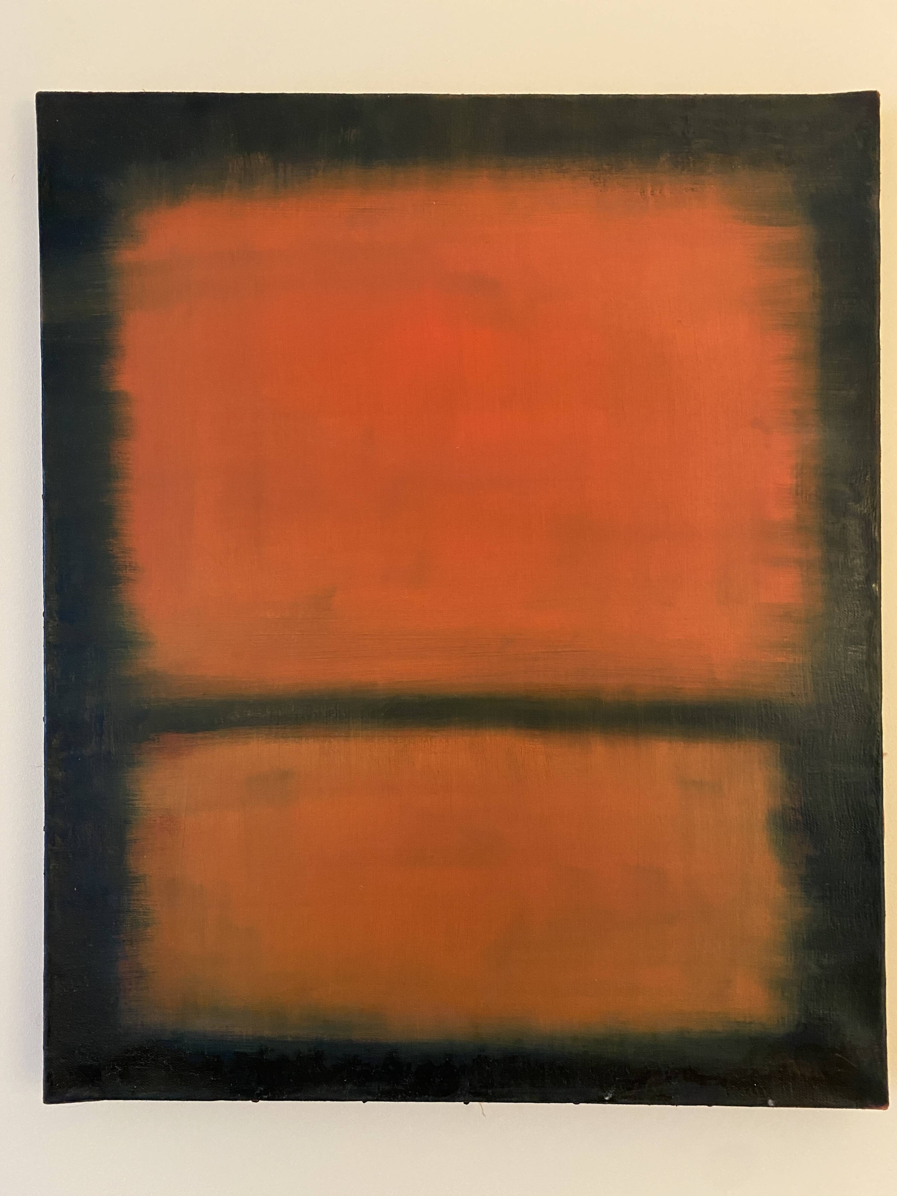 American abstract expressionism inspired oil painting