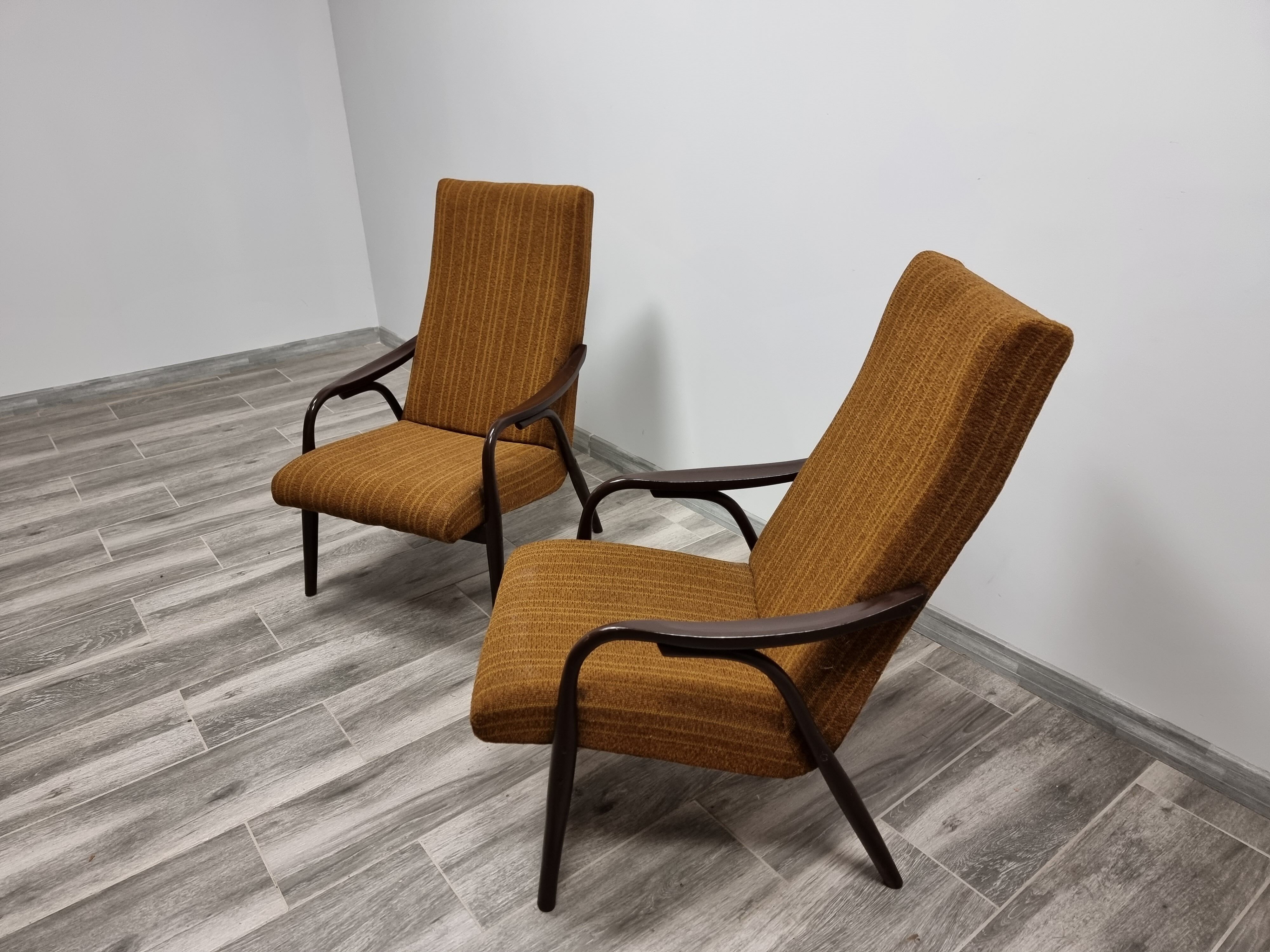 Pair of armchairs by Antonin Suman