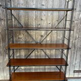 String wood and metal shelf