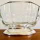 Saladier italien cristal argent 1970