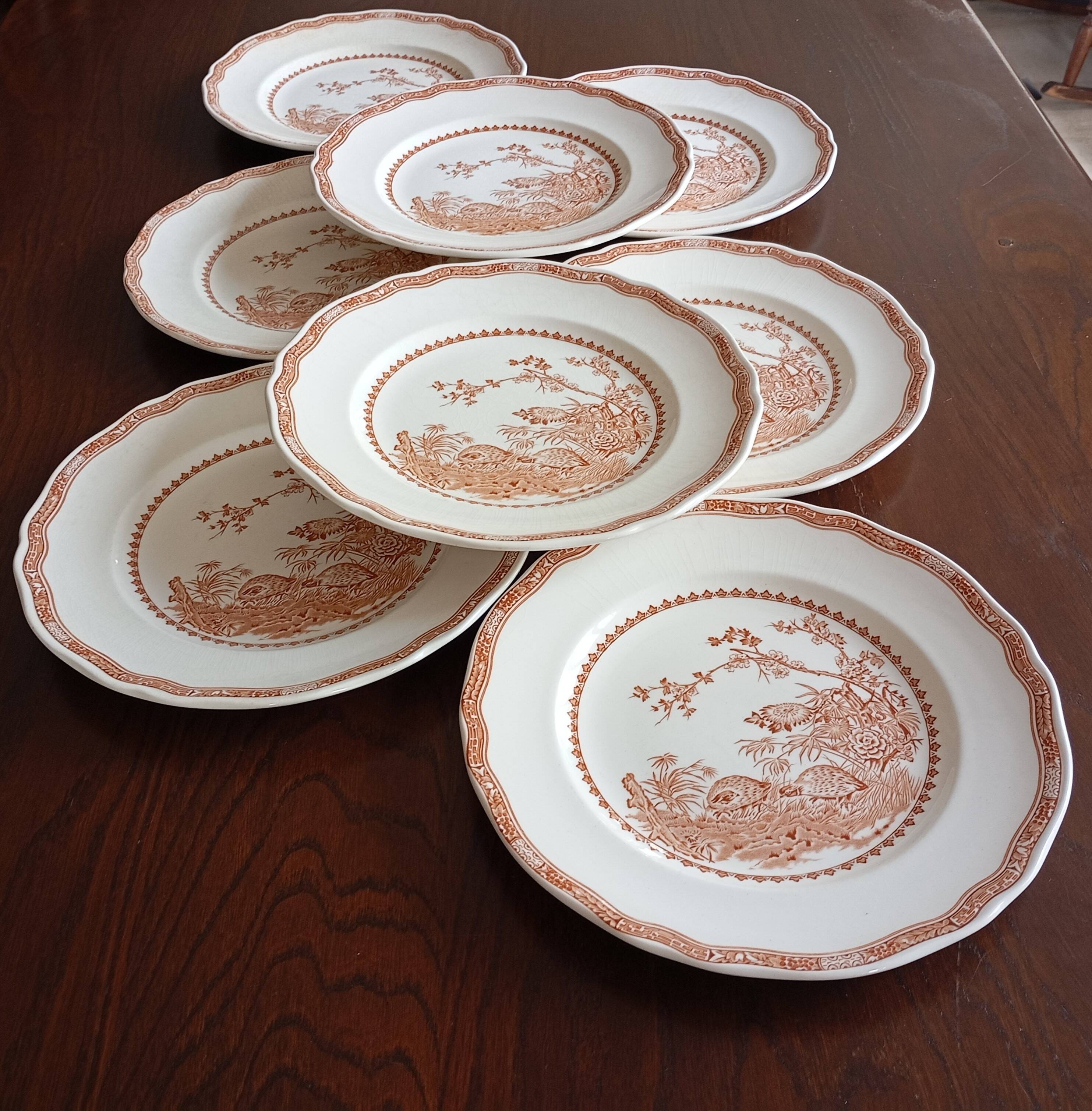 English flat plates by Furnivals "Quail"