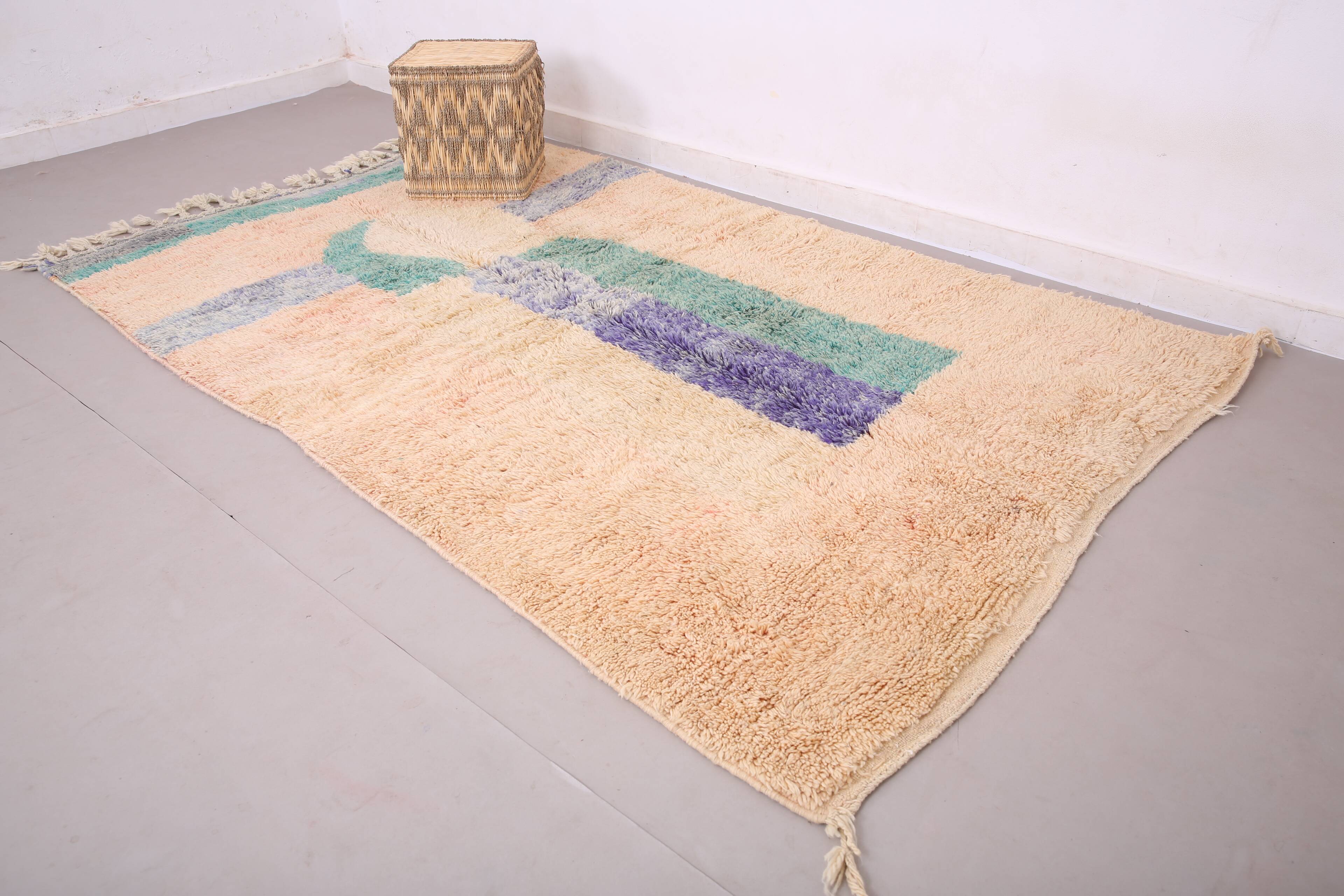 Peach Boujaad Rug 165 x 265 cm - Berber Wool Rug - Moroccan Rug Handmade