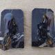 Bookends in the style of stylised donkeys, patinated metal and marble - circa 1940-1950.