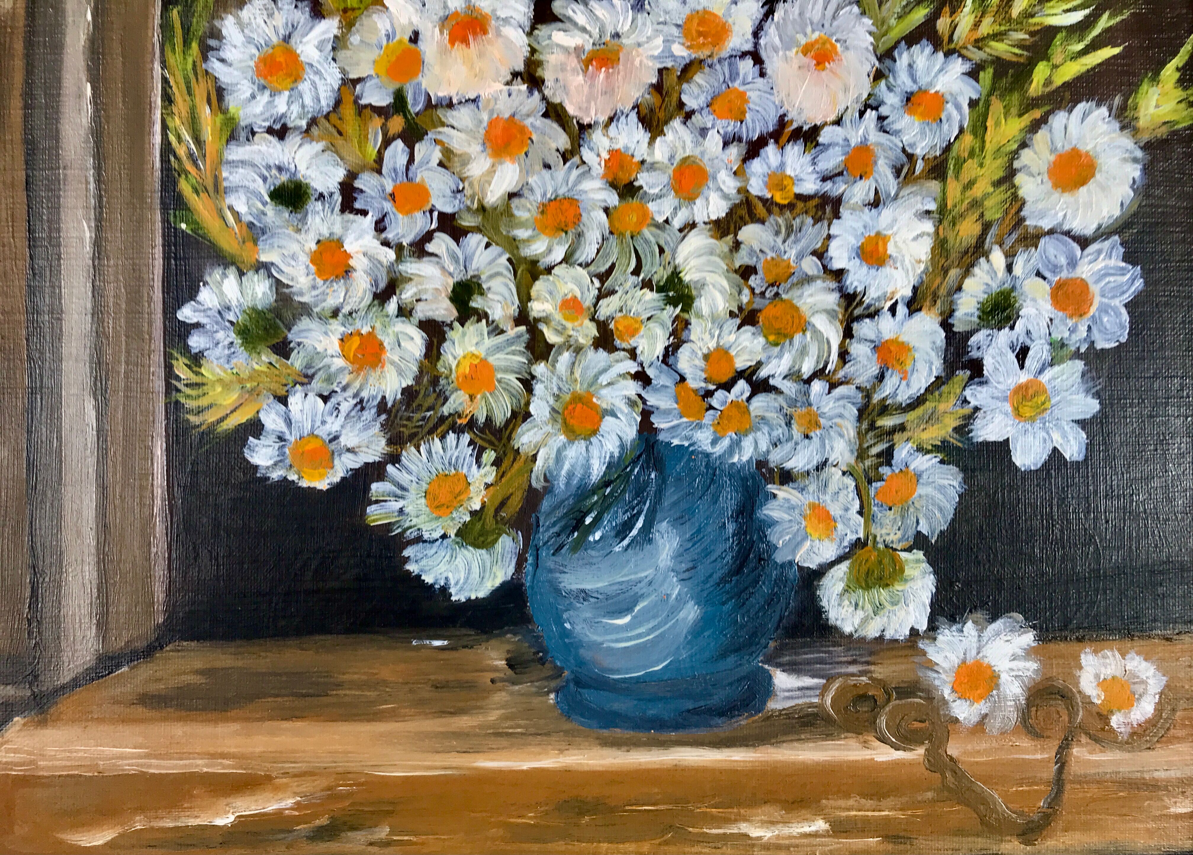 Nature morte bouquet de marguerites