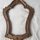 Old frame in gilded carved wood baroque style Louis XV foliage 33 x 43