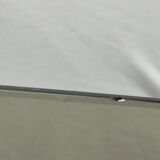 Vintage chrome metal and smoked glass coffee table