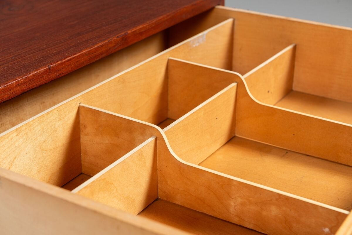 Illum Wikkelso side table in teak Hjorring Mobel Denmark 1960