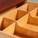 Illum Wikkelso side table in teak Hjorring Mobel Denmark 1960