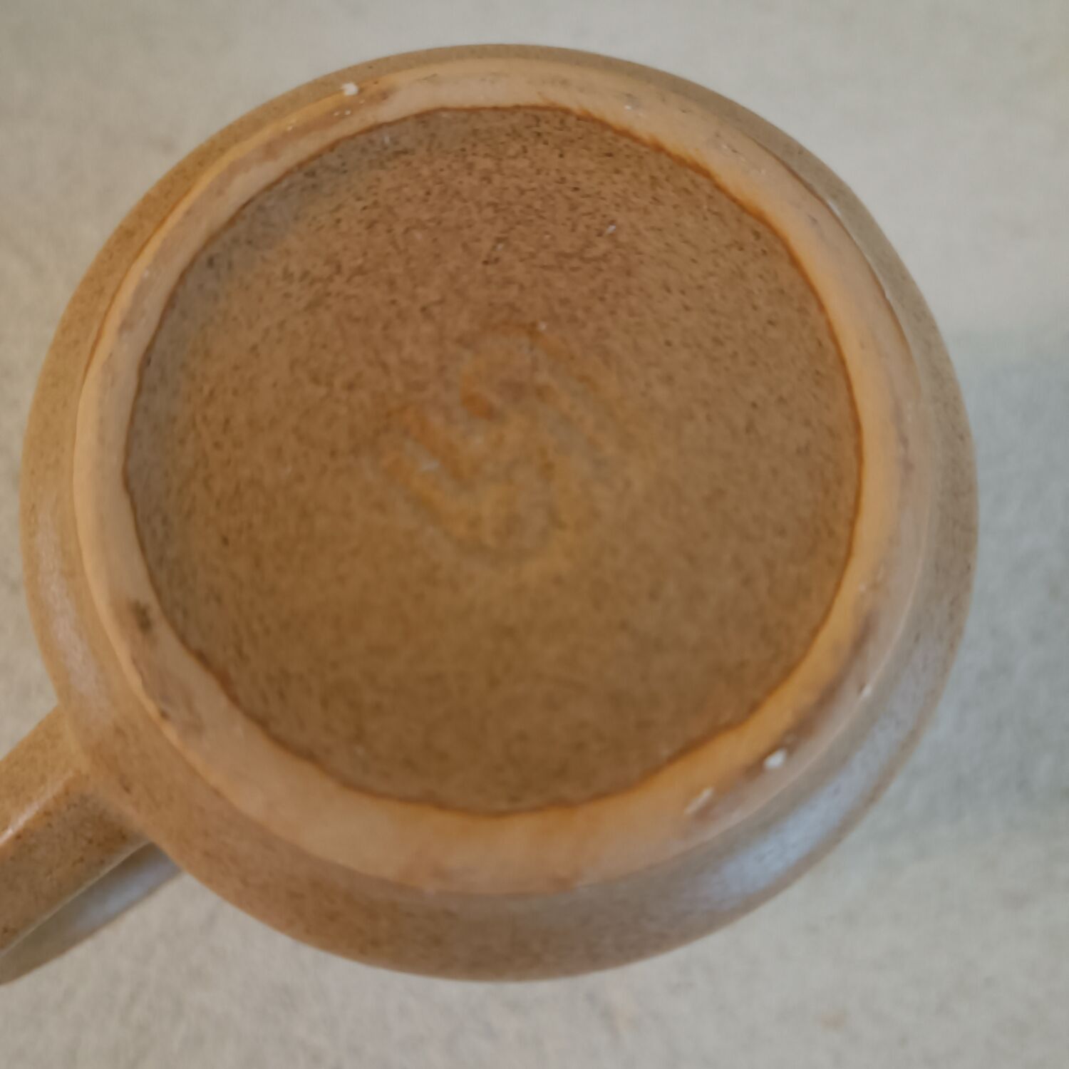 Sarreguemines stoneware milk jug