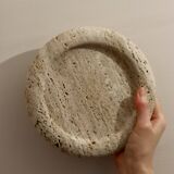 Cecilia – Travertine Round Tray  | W20cm H 2cm