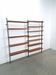 Mid Century Olof Pira Zweden teak modulair LP wandsysteem