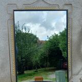 Vintage 1950s neoclassical style gold metal mirror