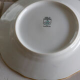 Sologne porcelain white and gold cake service
