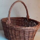 Vintage wicker oval basket
