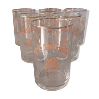 Set of 6 orchard fruit juice glasses