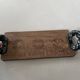Vintage wooden and ceramic tray