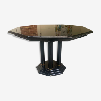 Vintage black lacquered table